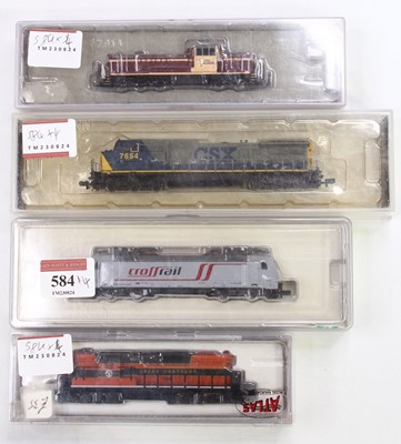 Lot 584 - 4 Locomotives from various manufacturers...