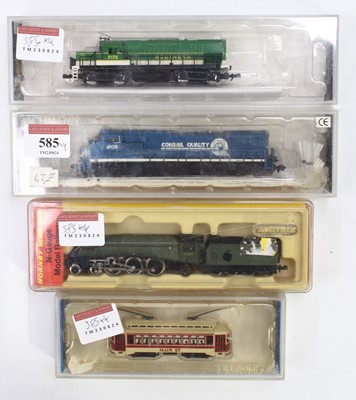 Lot 585 - 4 N gauge locomotives from various...