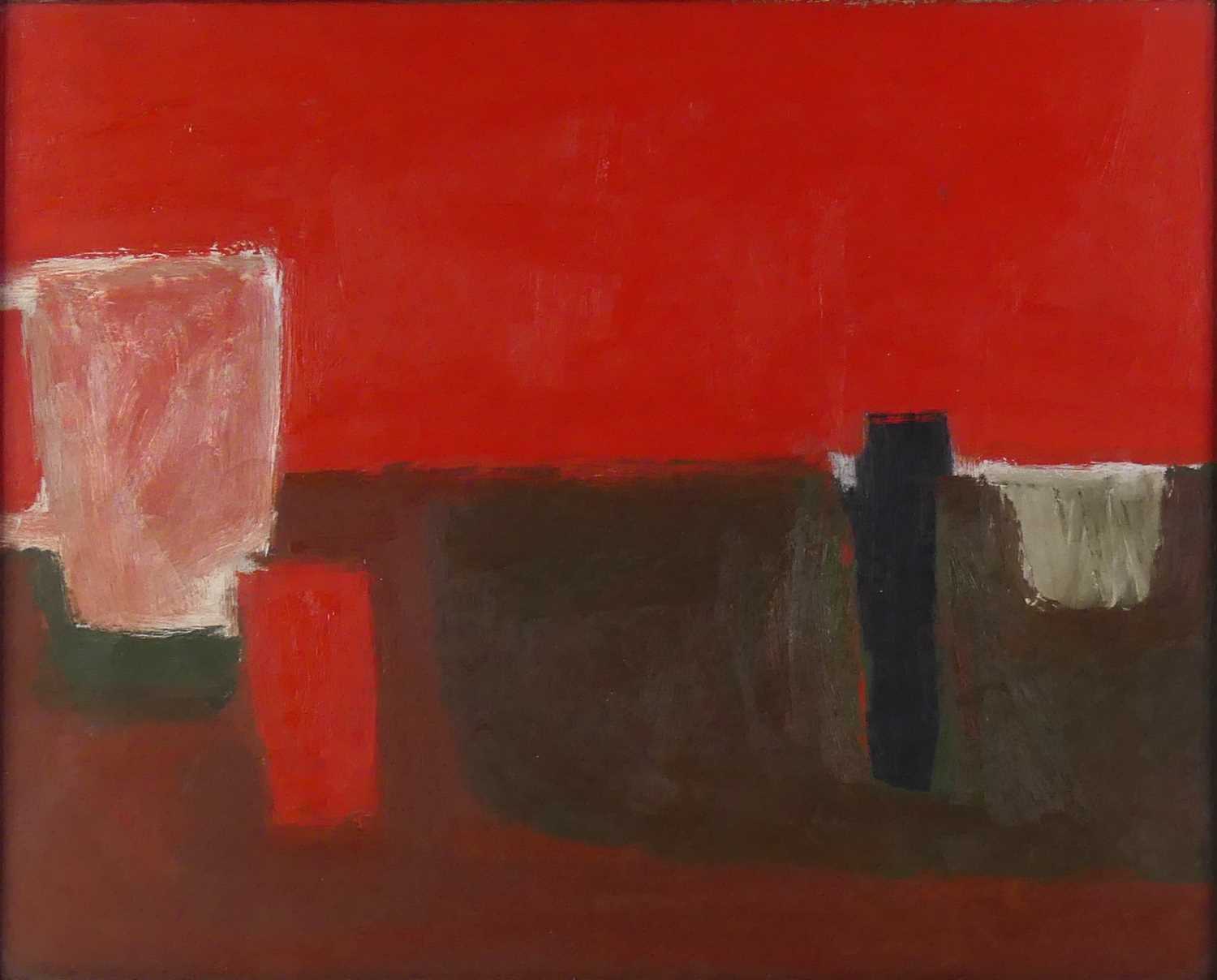 Lot 1247 - William Scott (British, 1913-1989) - Red Still...