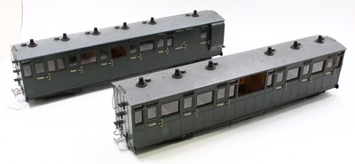 Lot 292 - 2x G gauge Lynton and Barnstaple 45mm coaches...