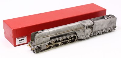 Lot 619 - A white metal kit two rail 00 gauge P2/2 loco,...