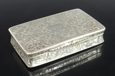 Lot 2159 - An early Victorian silver snuff box, of...