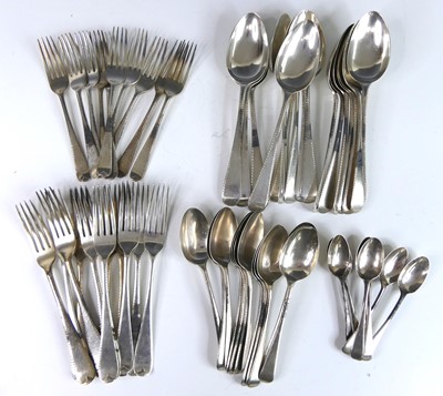 Lot 2186 - An extensive George V silver part cutlery...