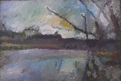 Lot 268 - James Neal (1918-2011) - River landscsape, oil...