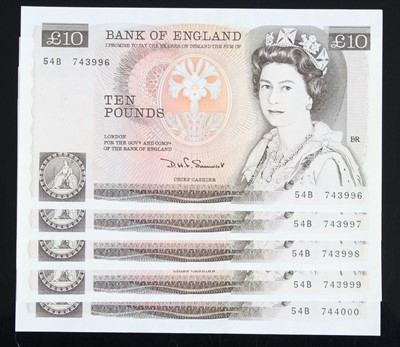 Lot 3190 - Great Britain, Bank of England, a consecutive...