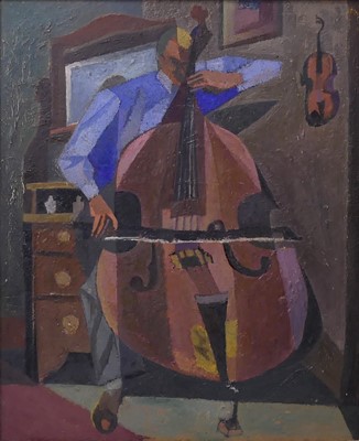 Lot 272 - James Neal (1918-2011) - Bass Player, oil on...