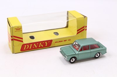 Lot 1166 - Dinky Toys No.138 Hillman Imp, metallic green...