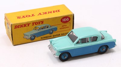 Lot 1154 - Dinky Toys, 166, Sunbeam Rapier Saloon, two...