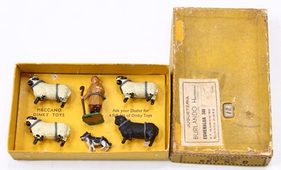 Lot 1382 - Dinky No.6 Shepherds Set containing No.6a...