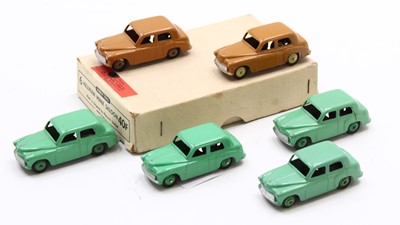 Lot 1352 - Dinky Toys No.40F trade box of 6 Hillman Minx...