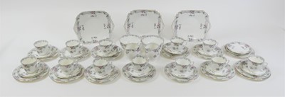 Lot 121 - A Shelley twelve place tea service, early 20th...