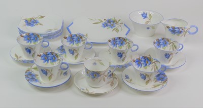 Lot 123 - A Shelley six place tea service, circa 1930s,...