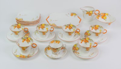 Lot 126 - A Shelley six place tea service, circa 1930s,...