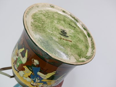 Lot 130 - A Foley Charles Wileman 'Intarsio' tobacco jar,...