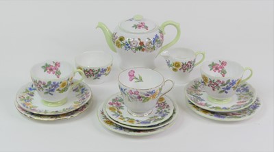 Lot 136 - A Shelley tete-a-tete service, early 20th...