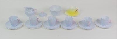 Lot 139 - A Shelley six place 'Dainty' coffee service,...