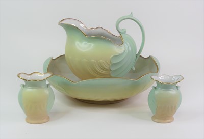 Lot 143 - A Foley Charles Wileman 'Faience' four piece...