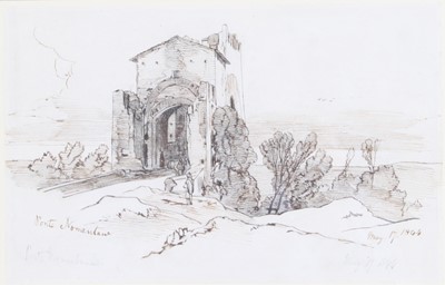 Lot 1243 - Edward Lear (1812-1888) - Ponte Nomentano near...