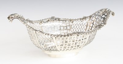 Lot 2233 - A George III silver basket (formally from an...