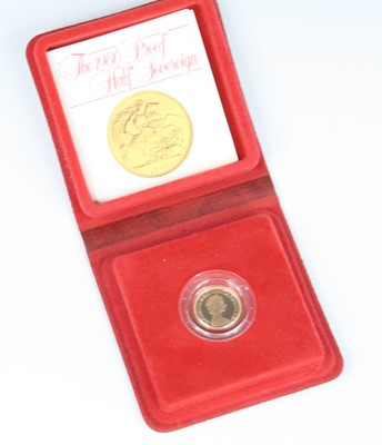 Lot 3228 - Great Britain, 1980 gold proof half sovereign,...