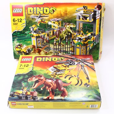 Lot 1941 - A Lego Dino boxed construction kit group, two...