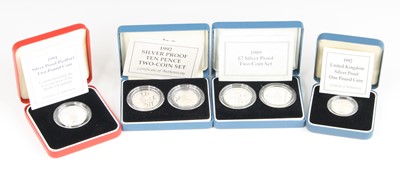 Lot 3324 - United Kingdom, 1989 £2 silver proof two-coin...