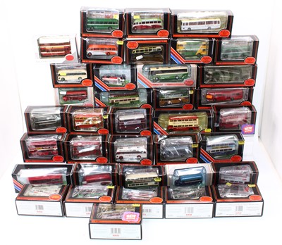 Lot 2109 - 35 boxed EFE 1/76th scale bus and coach models,...