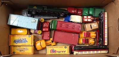 Lot 1386 - Dinky Toys a quantity of HO/OO loose and...