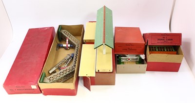 Lot 177 - A collection of Hornby 0 gauge buildings and...