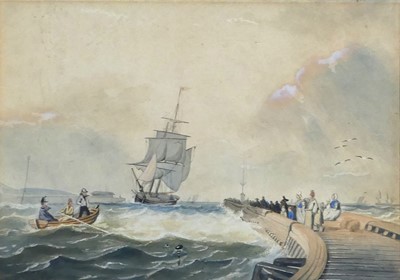 Lot 1187 - Mid 19th century continental school - Clipper...