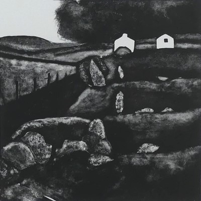 Lot 1163 - Gail Kelly - Rowan Trees, monochrome print,...