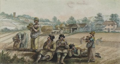 Lot 1178 - John Nixon circa 1750-1818 - A Breakfast party...