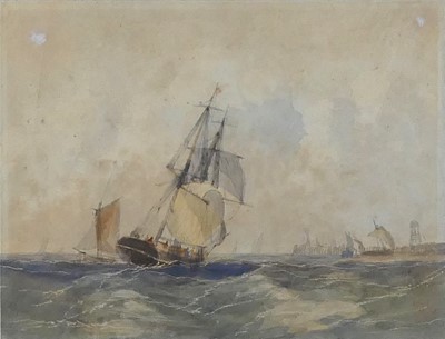 Lot 1185 - George Chambers (1803-1840) - Shipping outside...