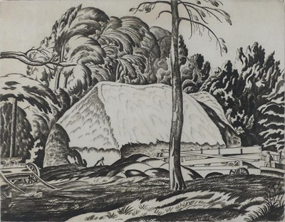 Lot 1156 - Ethelbert White (1891-1972) - Harvest Time,...