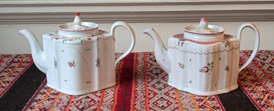 Lot 1032 - A Newhall porcelain teapot, circa 1800, of...