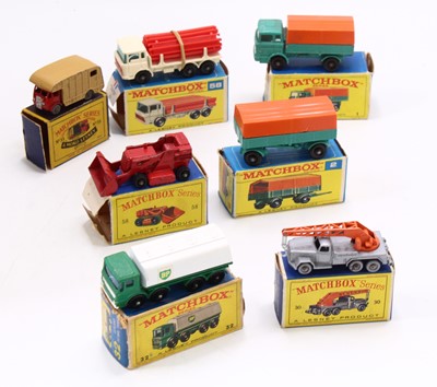 Lot 1689 - A Matchbox Lesney boxed model group of seven...