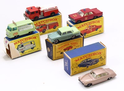 Lot 1690 - A Matchbox Lesney boxed model group of six to...