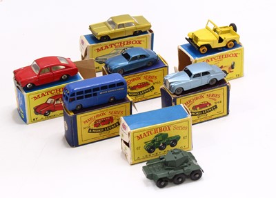 Lot 1691 - A Matchbox Lesney boxed model group of seven...