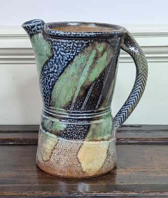Lot 1038 - Judy Caplin, a mottled green, blue & brown...