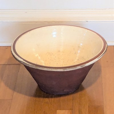 Lot 1044 - An earthenware pancheon, circa 1900, having a...