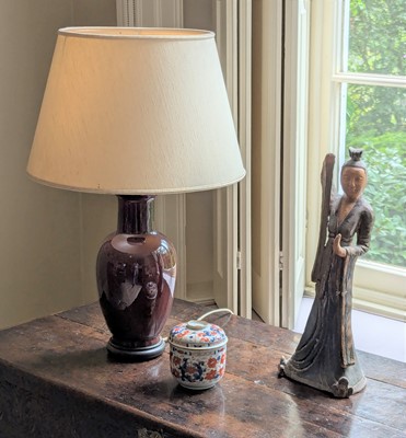 Lot 1022 - A Chinese porcelain jar and cover, 18th...