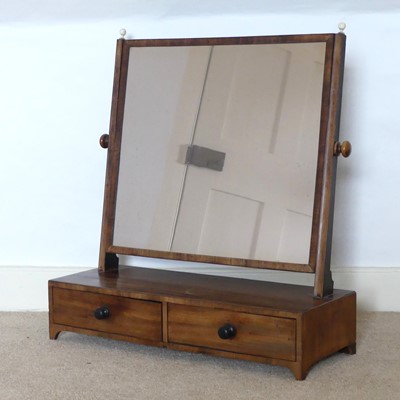 Lot 1294 - A large Regency mahogany dressing table mirror,...