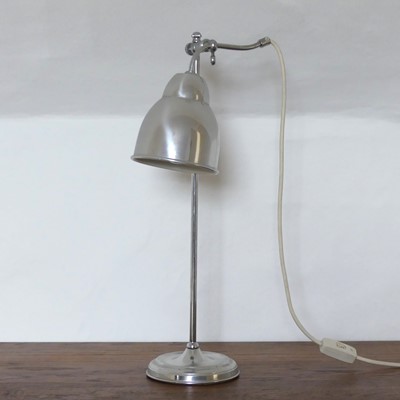 Lot 1114 - A 1960s spun aluminium desk lamp with...