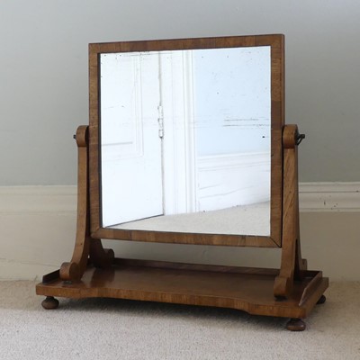 Lot 1323 - A Regency mahogany swing toilet rectangular...
