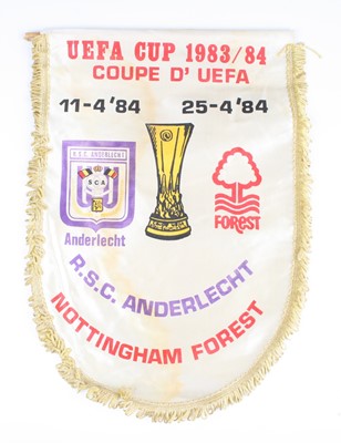 Lot 787 - A football pennant for the 1983/84 Uefa Cup...