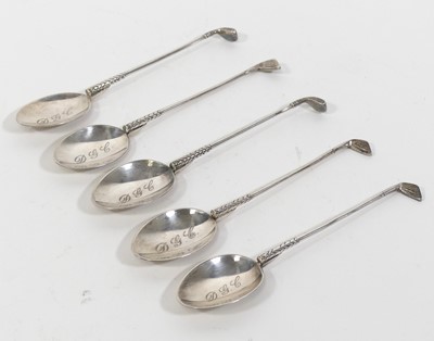 Lot 318 - A set of five Elizabeth II novelty silver...