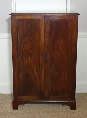 Lot 1269 - A circa 1830s mahogany double door side...