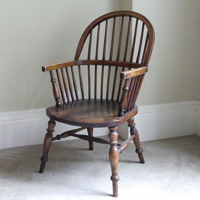 Lot 1295 - A late 19th century elm and beech Charles...