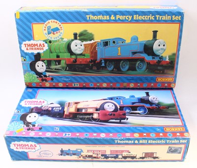 Lot 717 - 2x Thomas and Friends Hornby train sets, to...