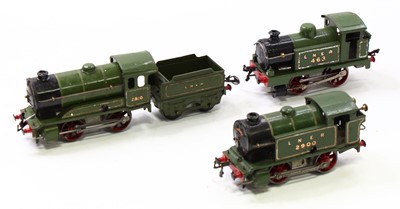 Lot 142 - Two clockwork Hornby pre-war tank locos and...